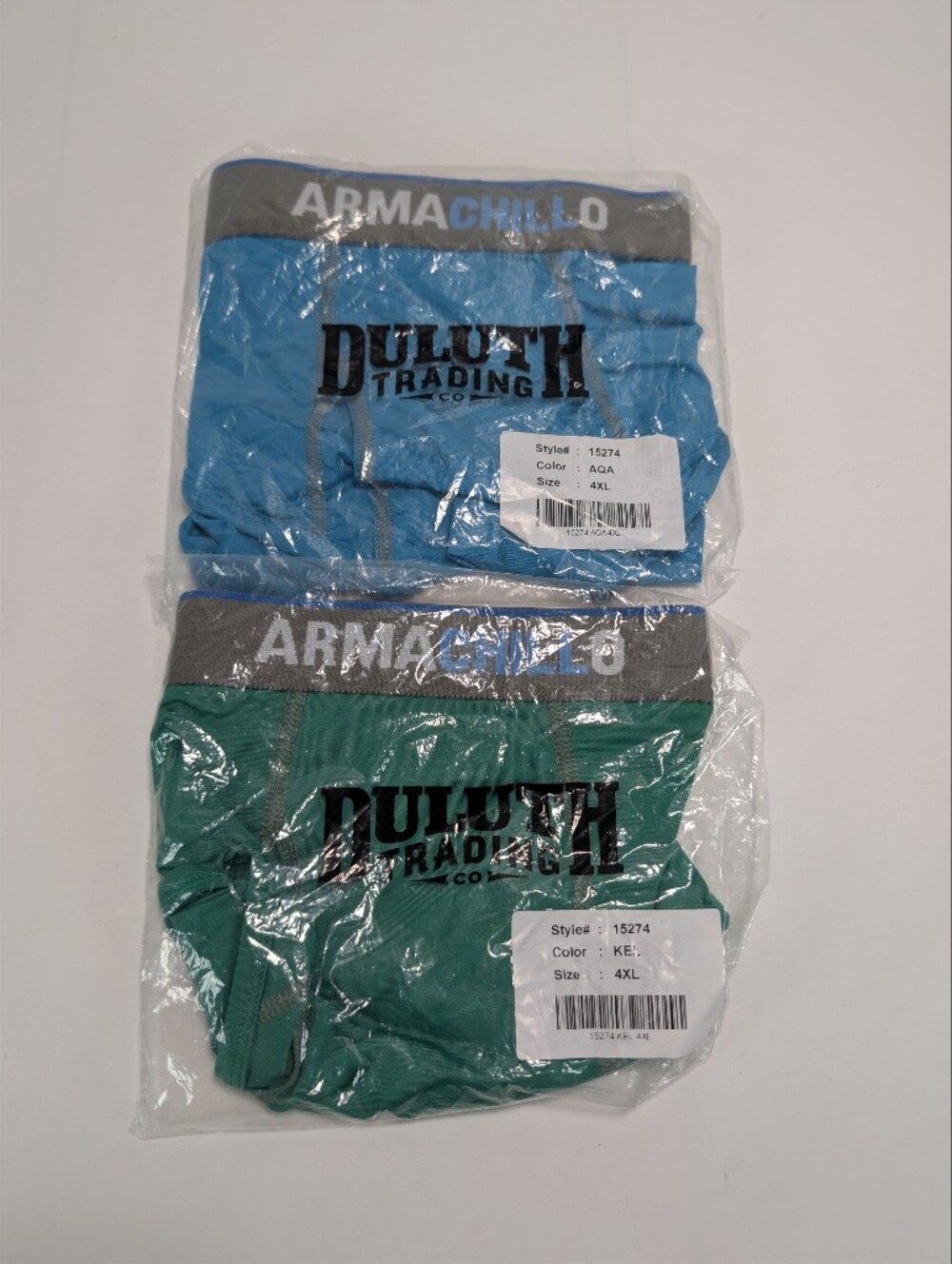 Duluth Trading Co Armachillo Cooling Briefs - Two pair - New In Bag